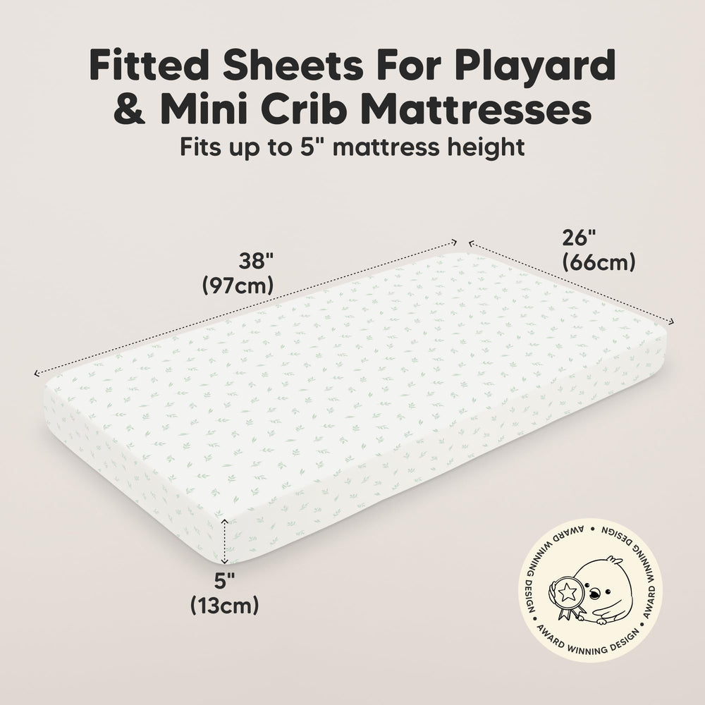 KeaBabies soft-breathable pack-n-play sheets feel gentle and airy during warm naps.