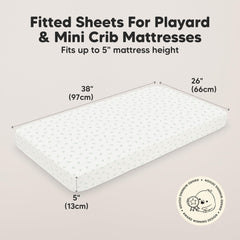 KeaBabies soft-breathable pack-n-play sheets feel gentle and airy during warm naps.