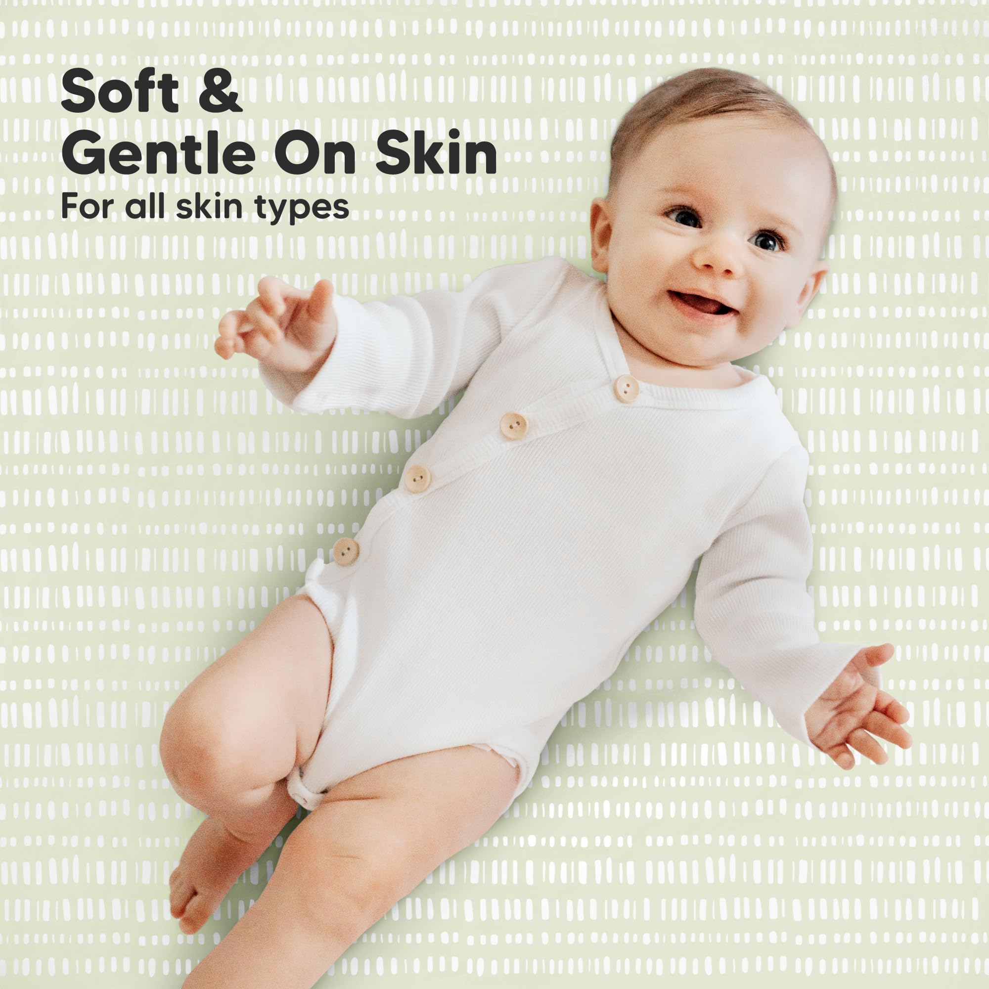 KeaBabies Soft breathable playard bedding keeps babies cool and comfortable during naps.