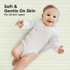 KeaBabies Soft breathable playard bedding keeps babies cool and comfortable during naps.
