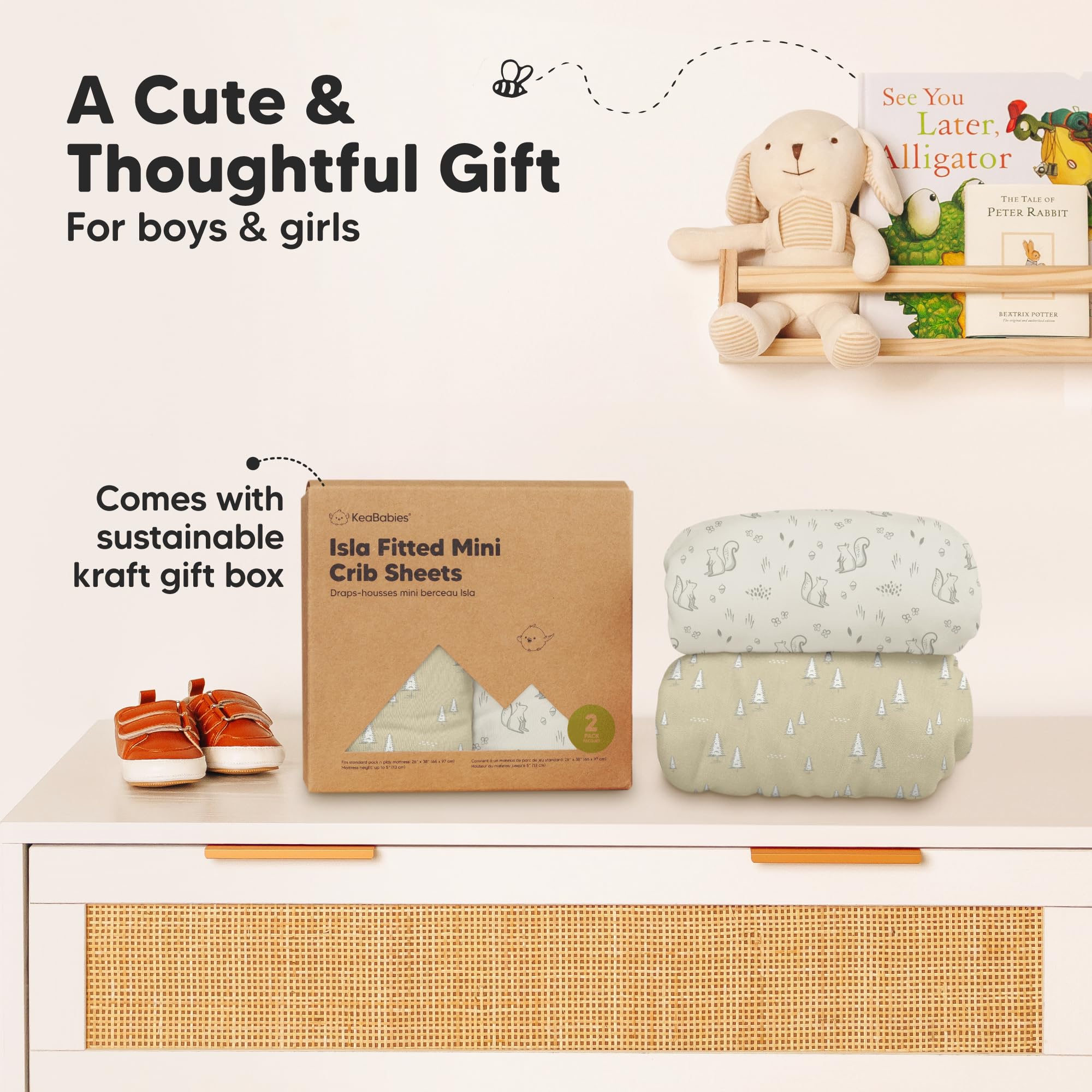 KeaBabies soft buttery texture enhances baby comfort during naps and play