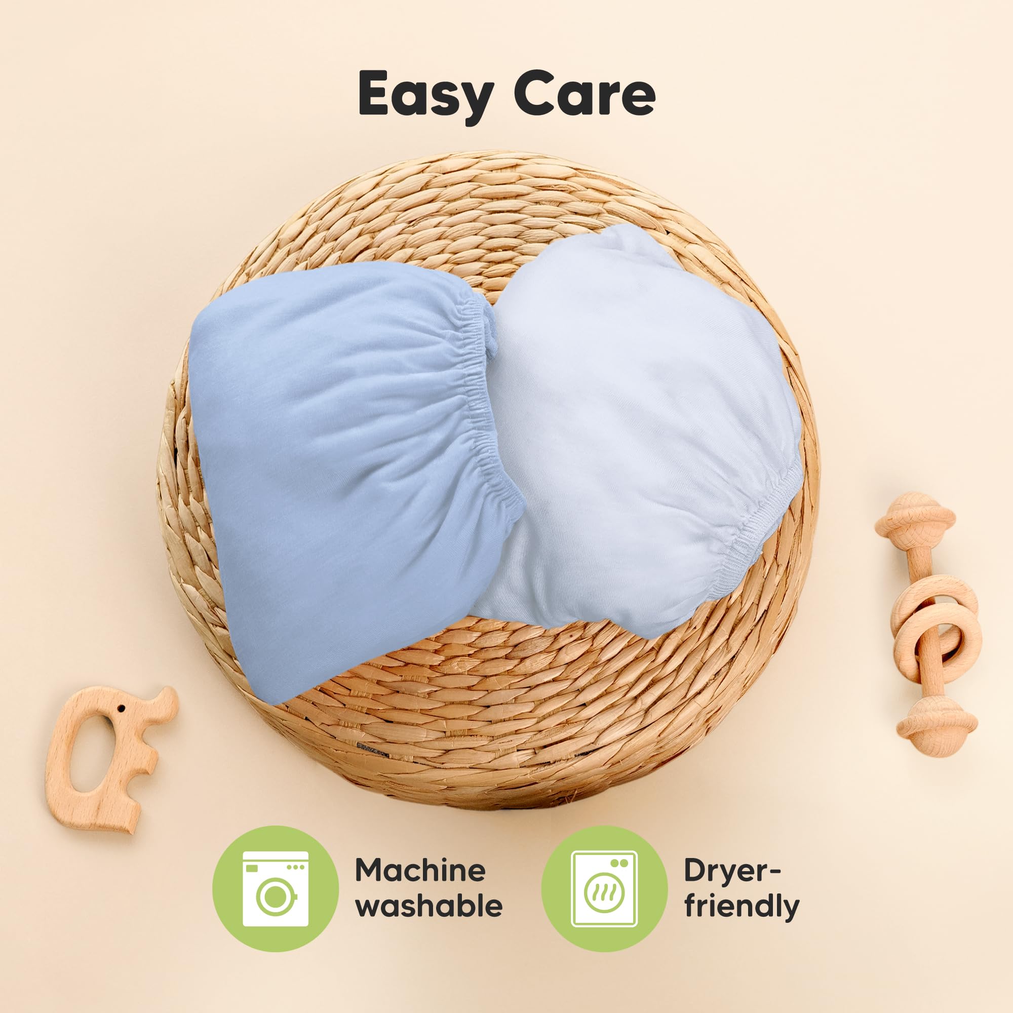 KeaBabies soft, cozy baby bedding ideal for nap time and play.