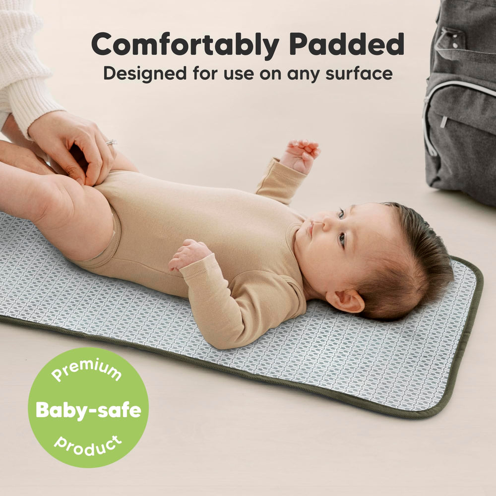 KeaBabies soft cushion padding provides baby comfort during diaper changes.