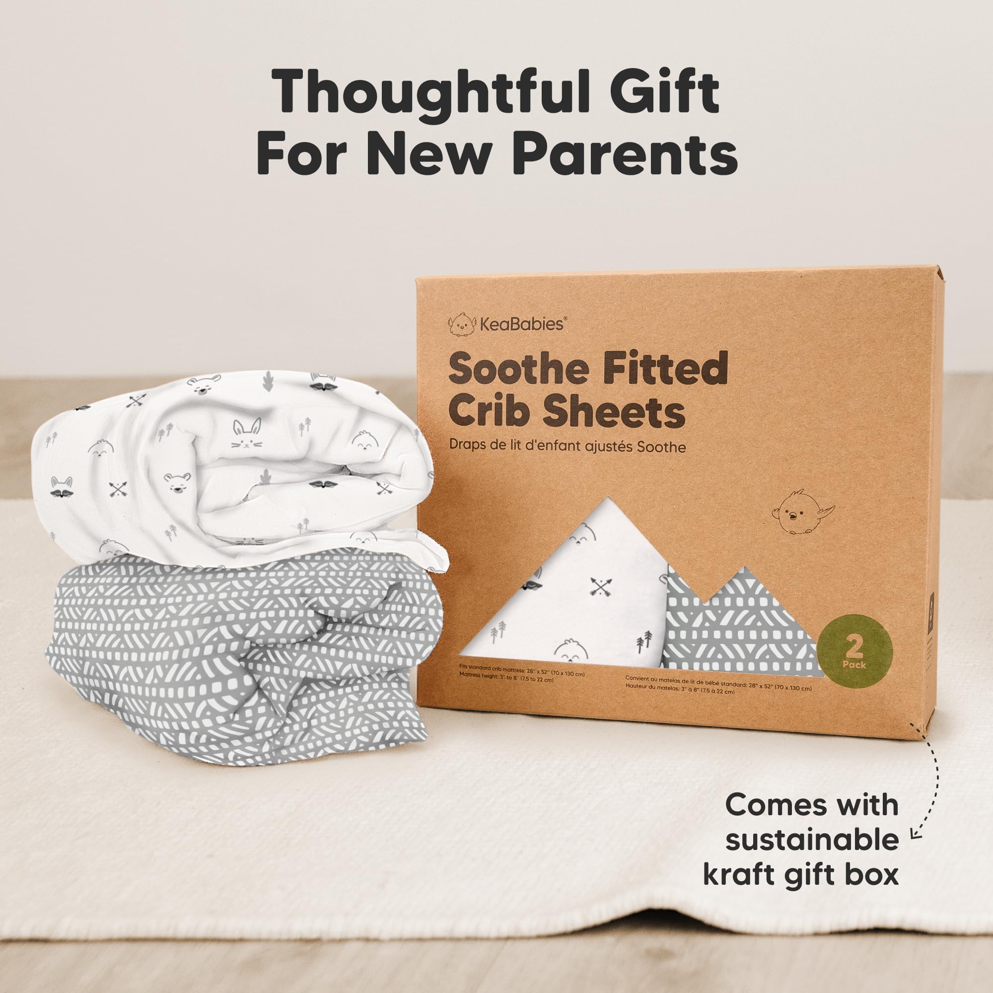 KeaBabies soft cute prints brighten nursery decor and daily sleep