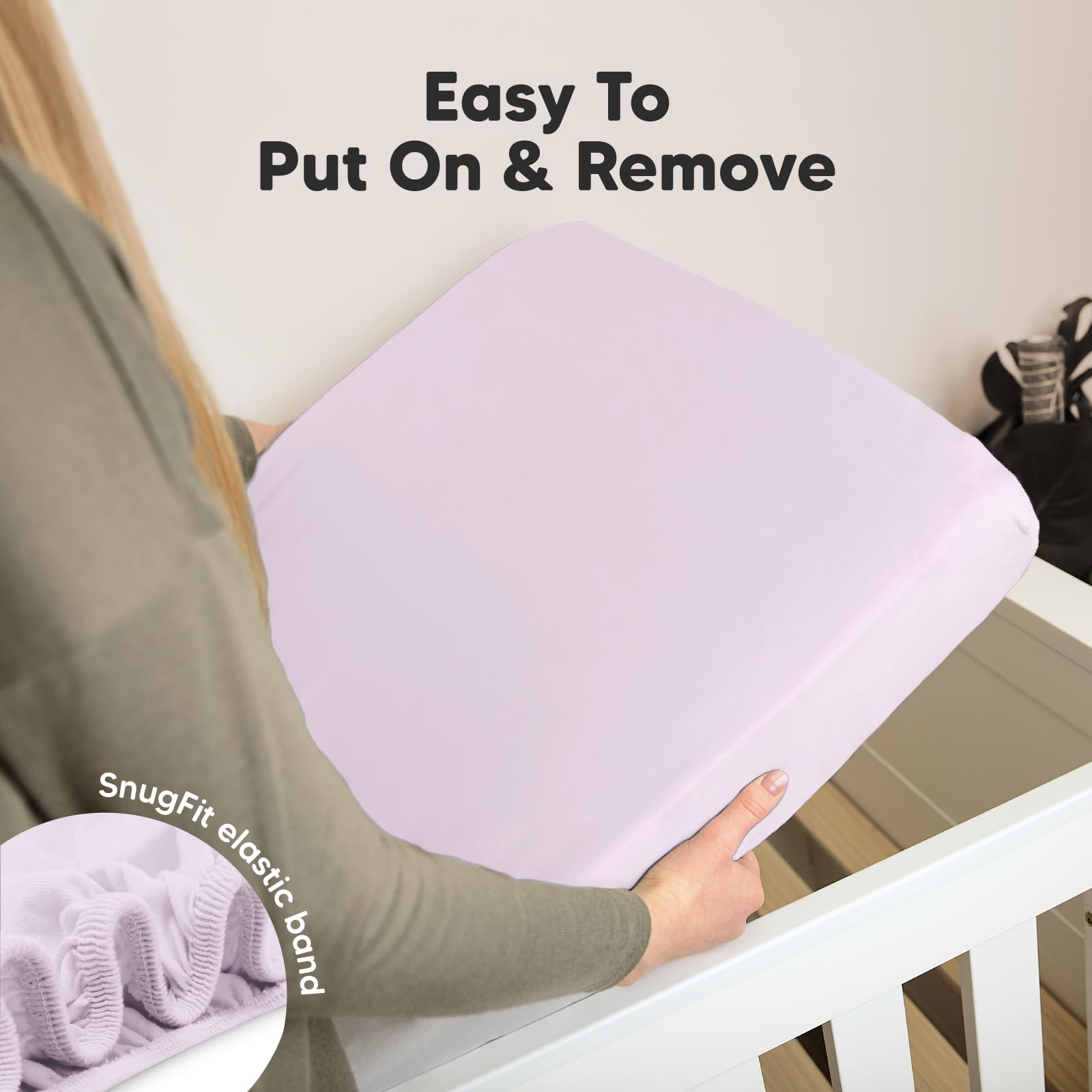 KeaBabies soft jersey cotton sheet highlights breathable comfort for daytime naps