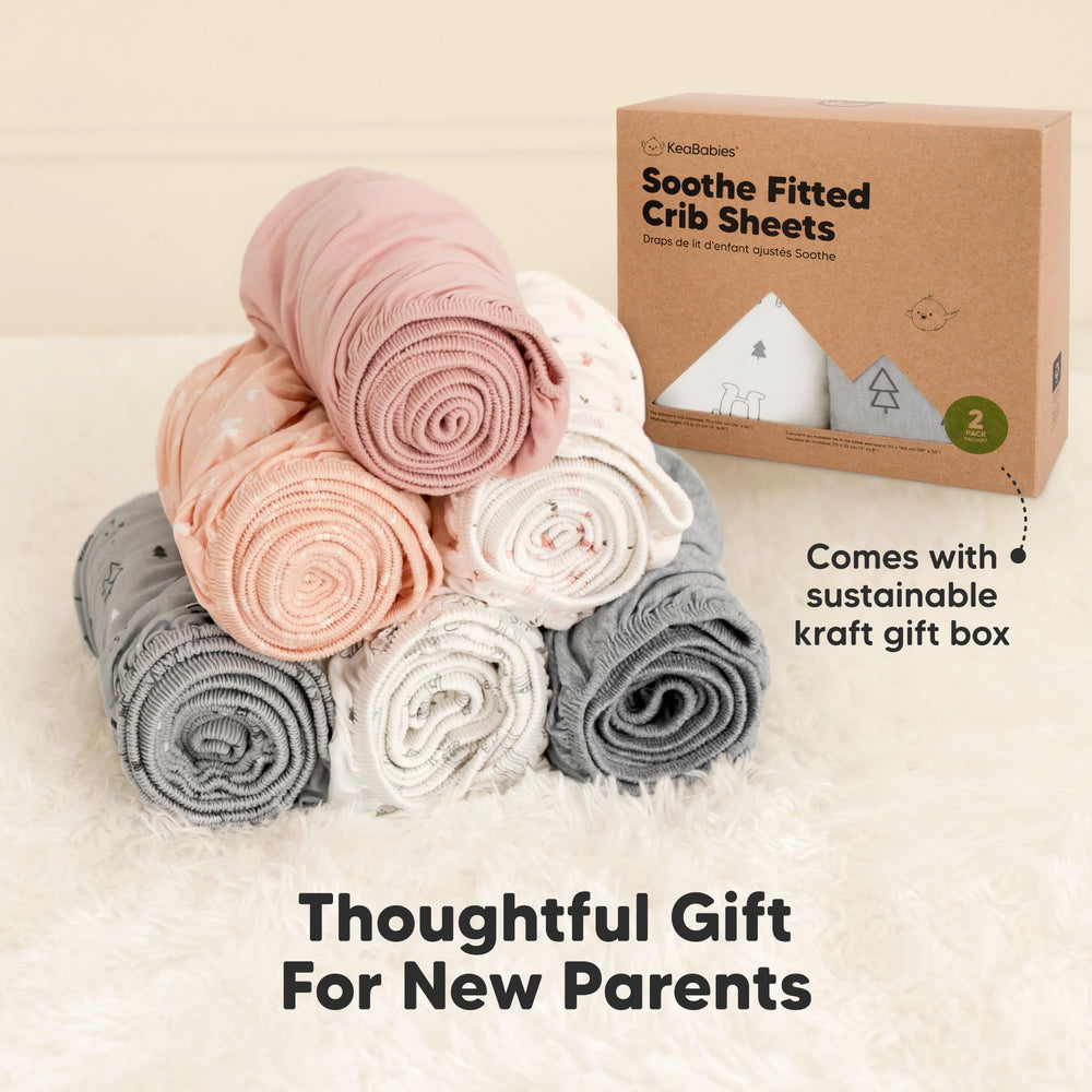 KeaBabies soft jersey cotton provides cozy naps for delicate skin.