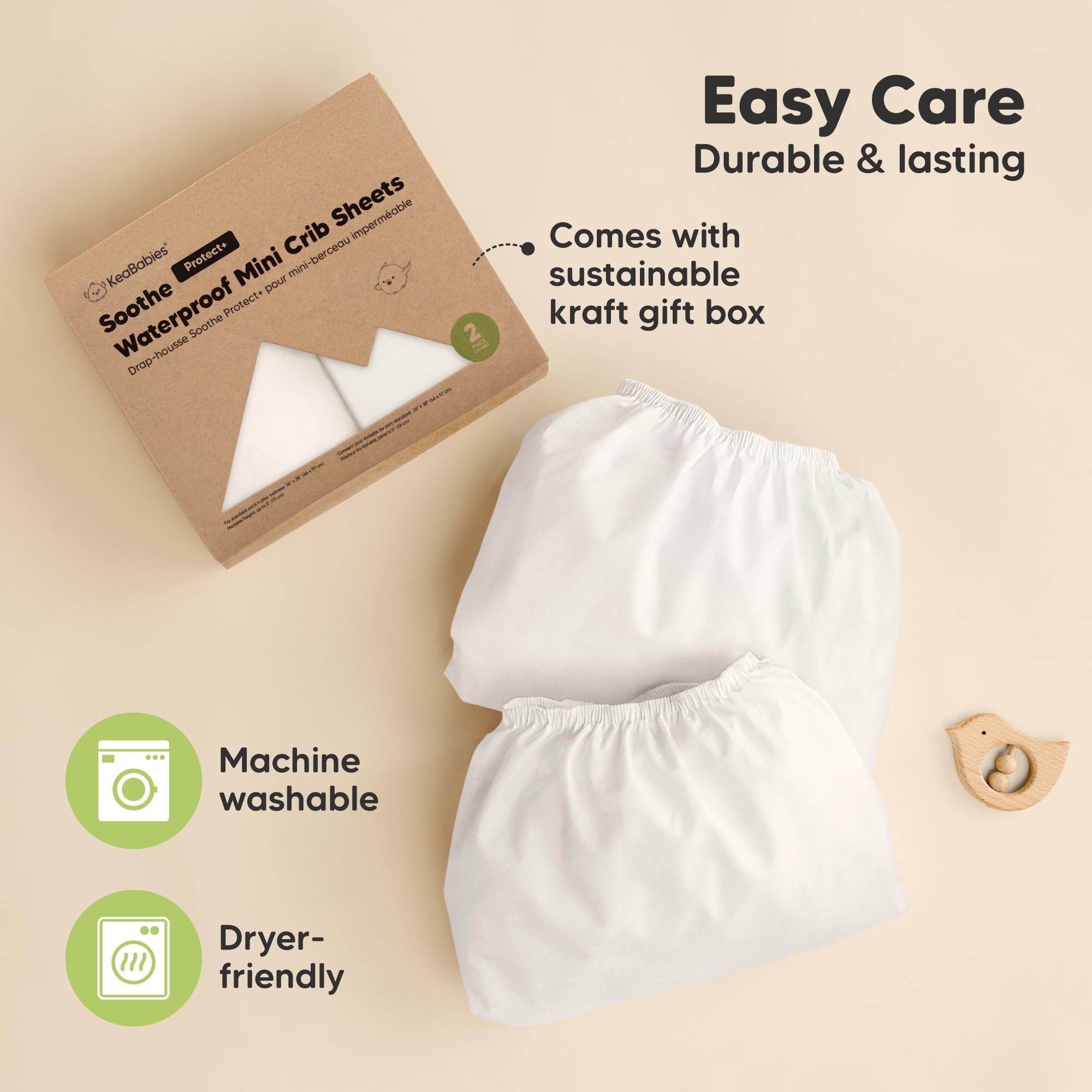 KeaBabies soft nap-time comfort supports restful naps on the go.