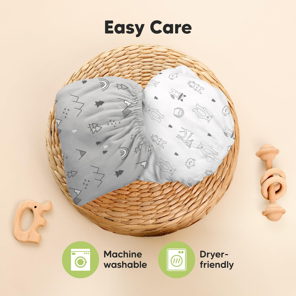 KeaBabies-soft-skin-friendly-crib-sheets ideal for sensitive baby skin.