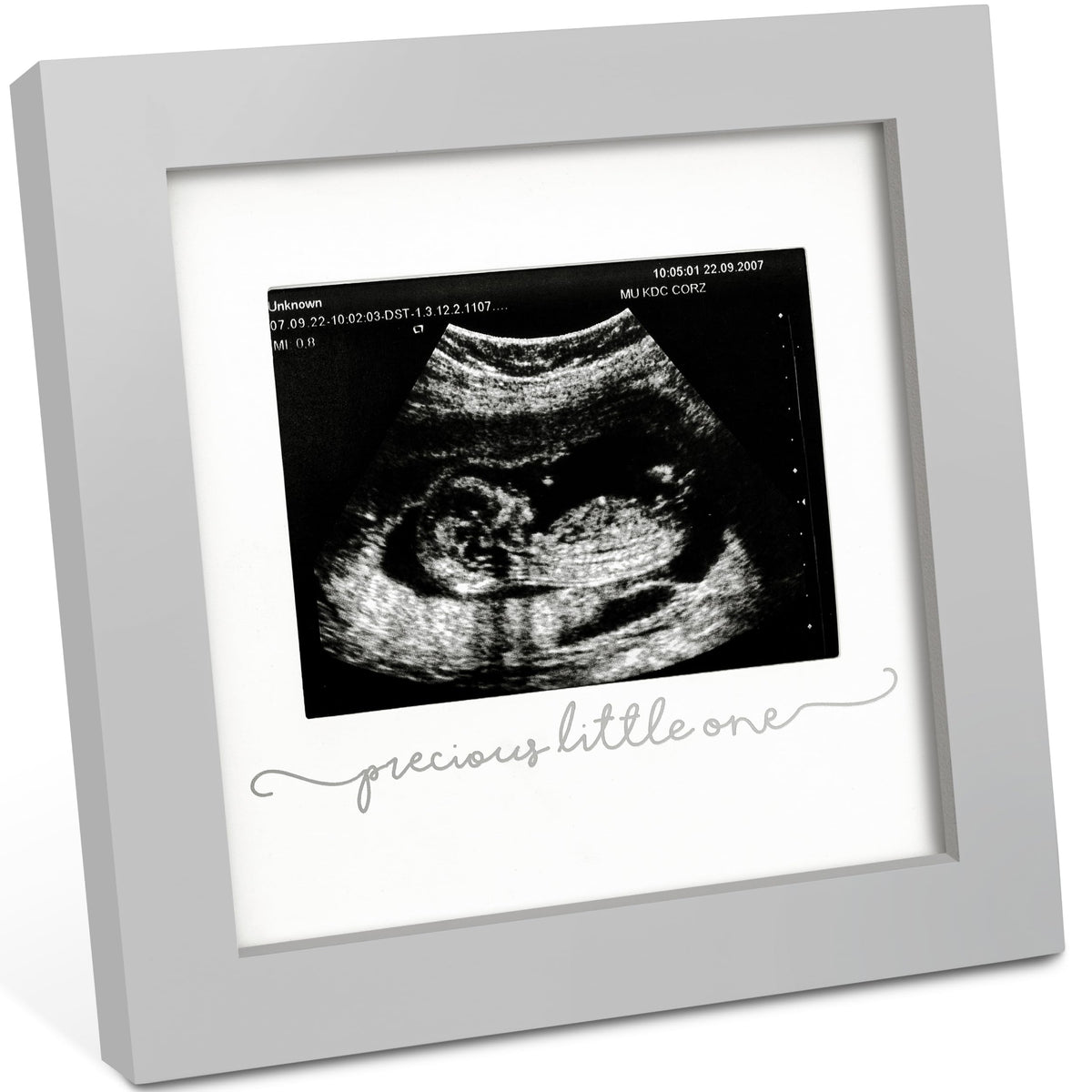 KeaBabies Solo Sonogram Frame with real glass cover preserves ultrasound photos elegantly.