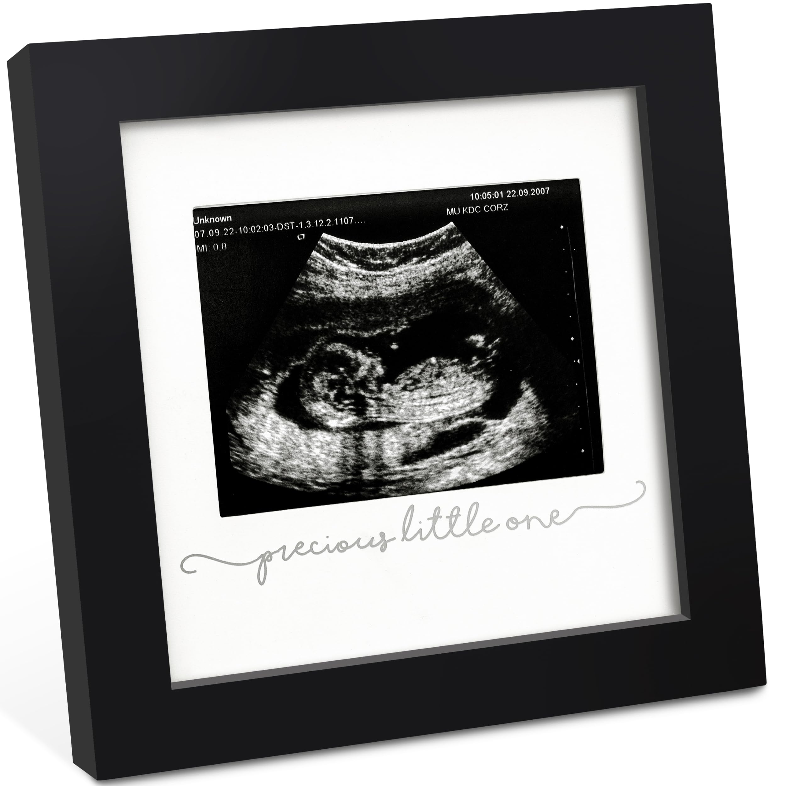Keababies Solo Sonogram Frame with glass cover, ideal for premium nursery keepsake display.