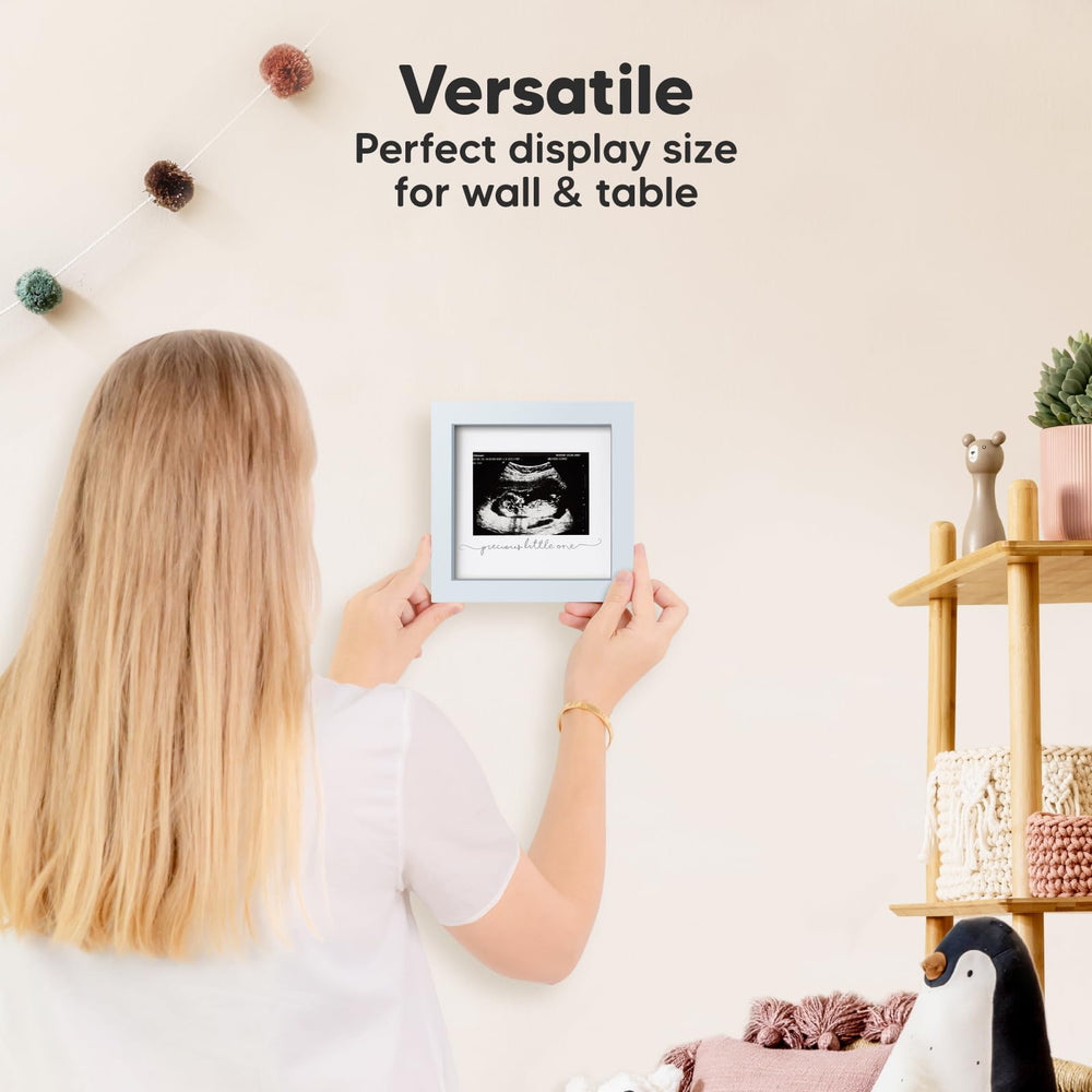 KeaBabies Solo Sonogram Frame two quotes cutouts adds personalized sentiment