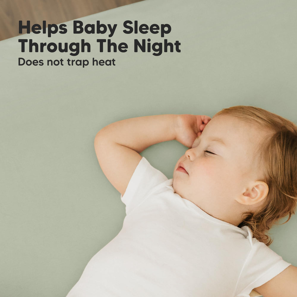 KeaBabies Soothe mini crib sheets two-pack in neutral tones