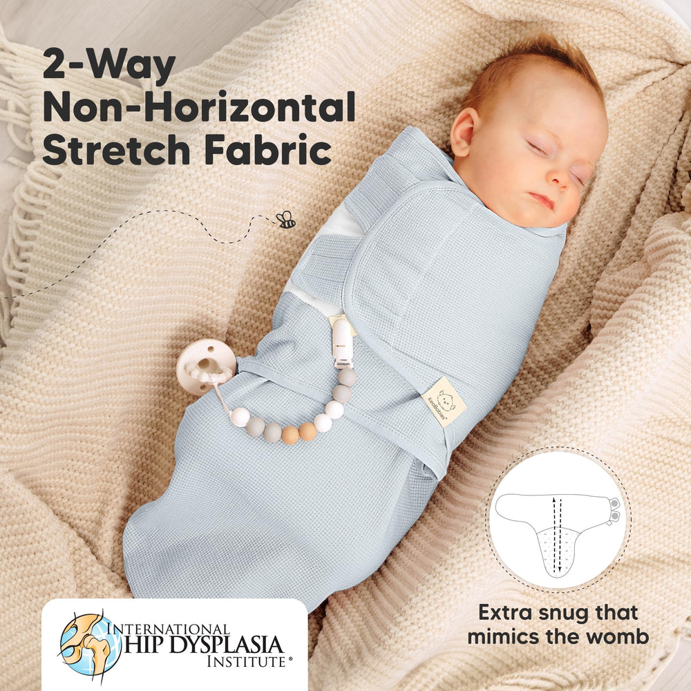 KeaBabies Soothe Wren swaddle glacier gift box ready packaging.