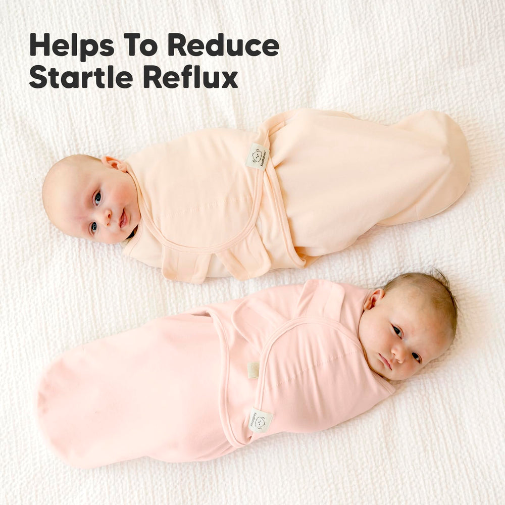 KeaBabies Soothe Zippy 3-6m size L—growth-friendly swaddle.