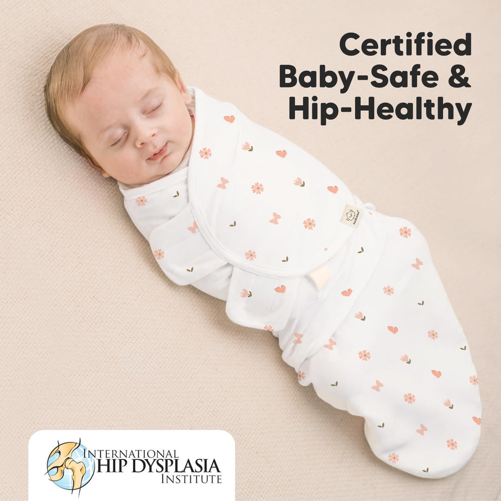 KeaBabies Soothe Zippy Swaddle Sack four-step setup creates a cozy, womb-like environment.