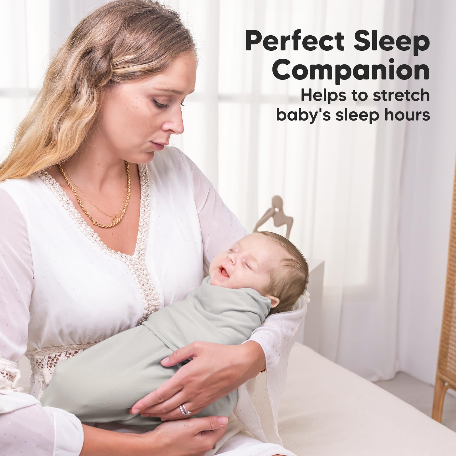 KeaBabies Soothe Zippy Sage packaging display suggests travel-ready newborn essential.