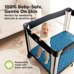 KeaBabies Space Quest bamboo viscose fabric helps baby stay cool