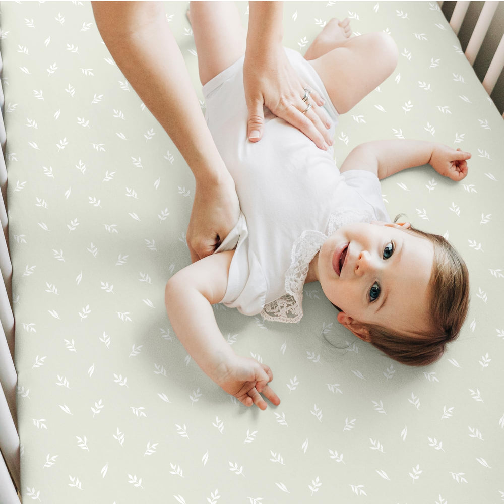 KeaBabies standard 52x28 crib mattress fit demonstration