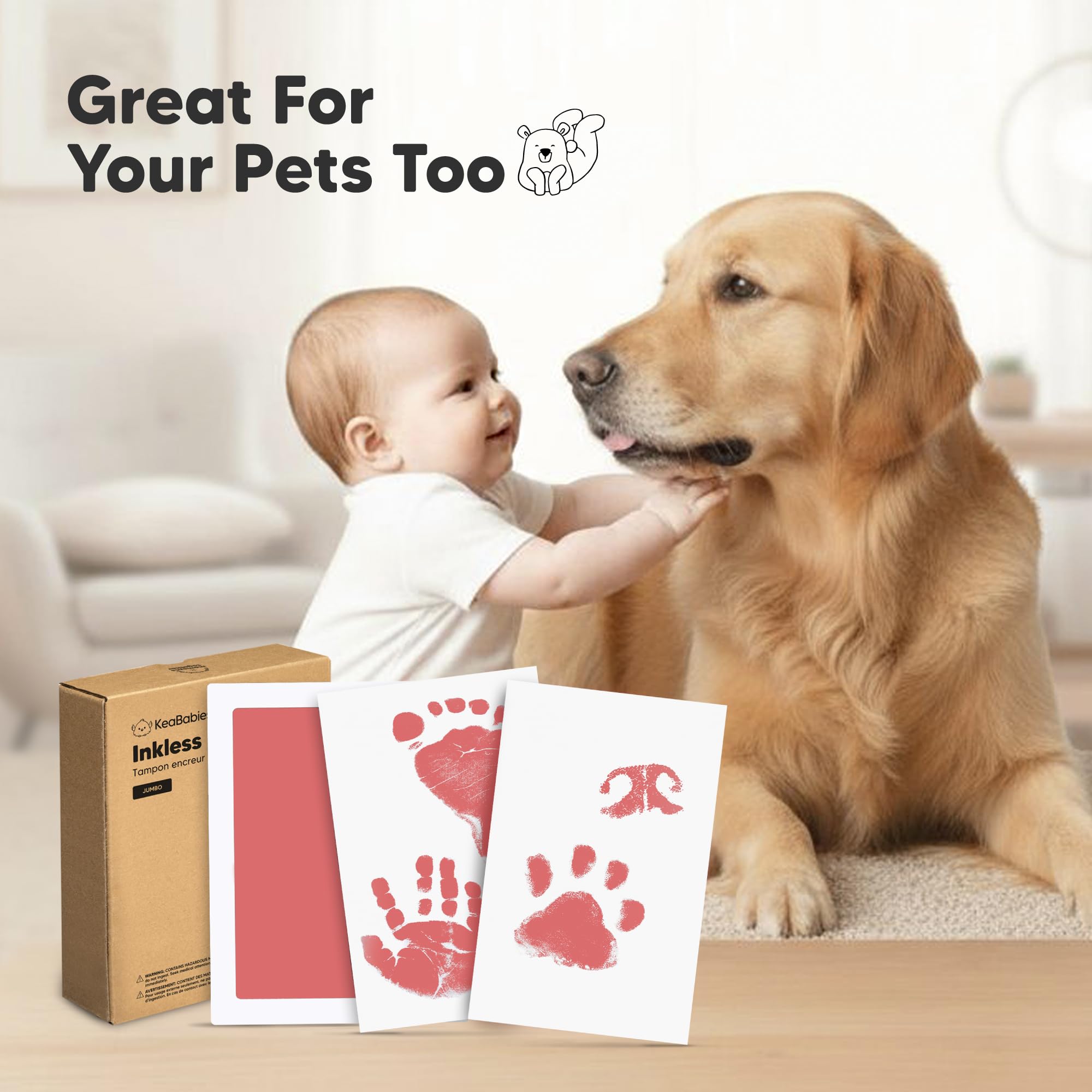 KeaBabies step-by-step guide helps perfect imprint results.