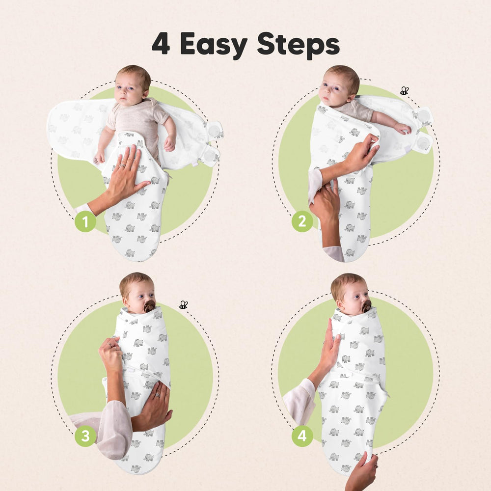 KeaBabies Soothe Zippy Swaddle FabTech stretch-knit close-up demonstrating durability