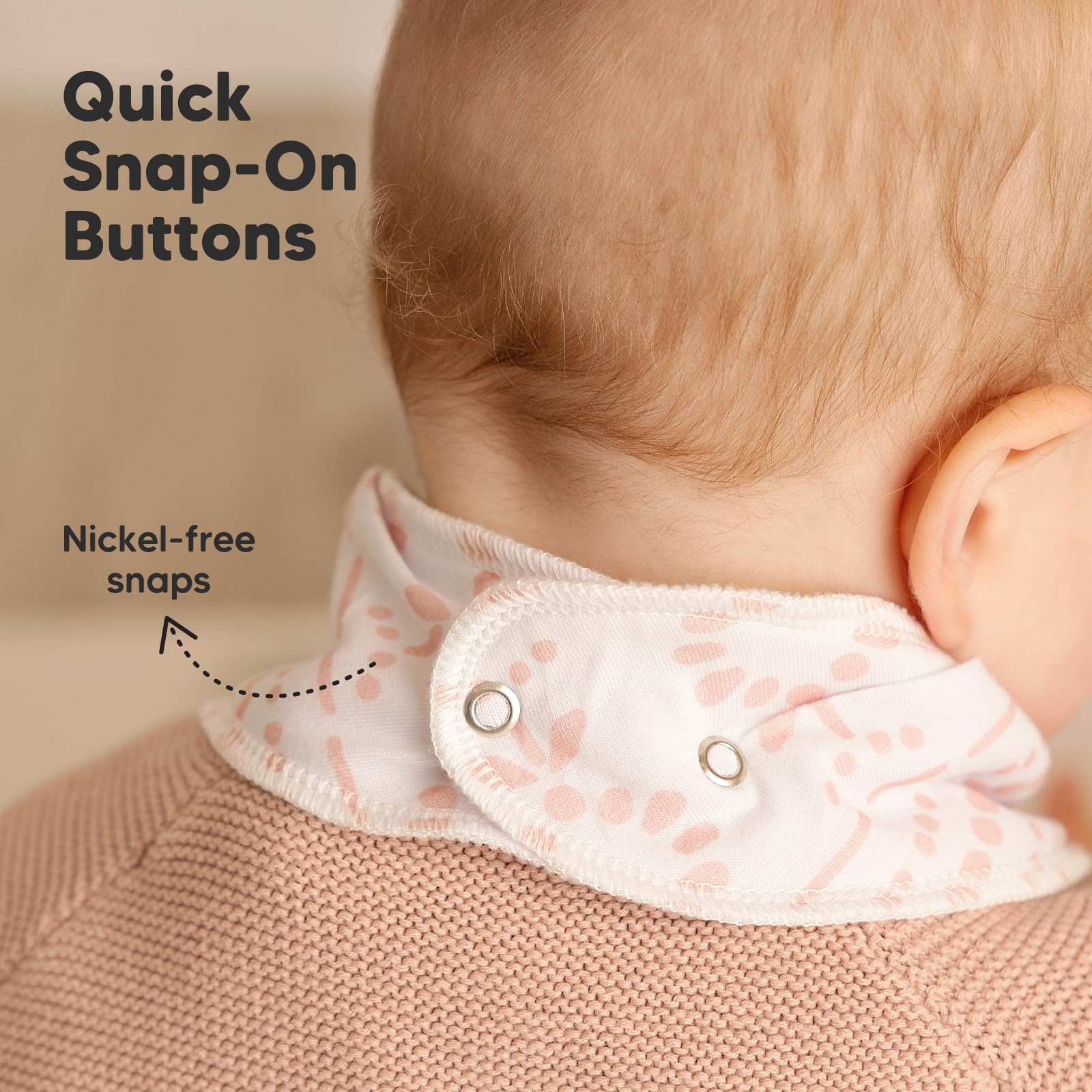 KeaBabies Sweet Charm bandana bib in gift box for baby shower gifting.