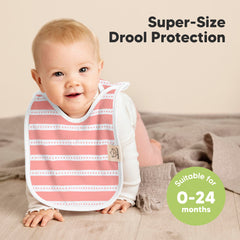 KeaBabies Sweet Charm bibs pullover design for quick on off