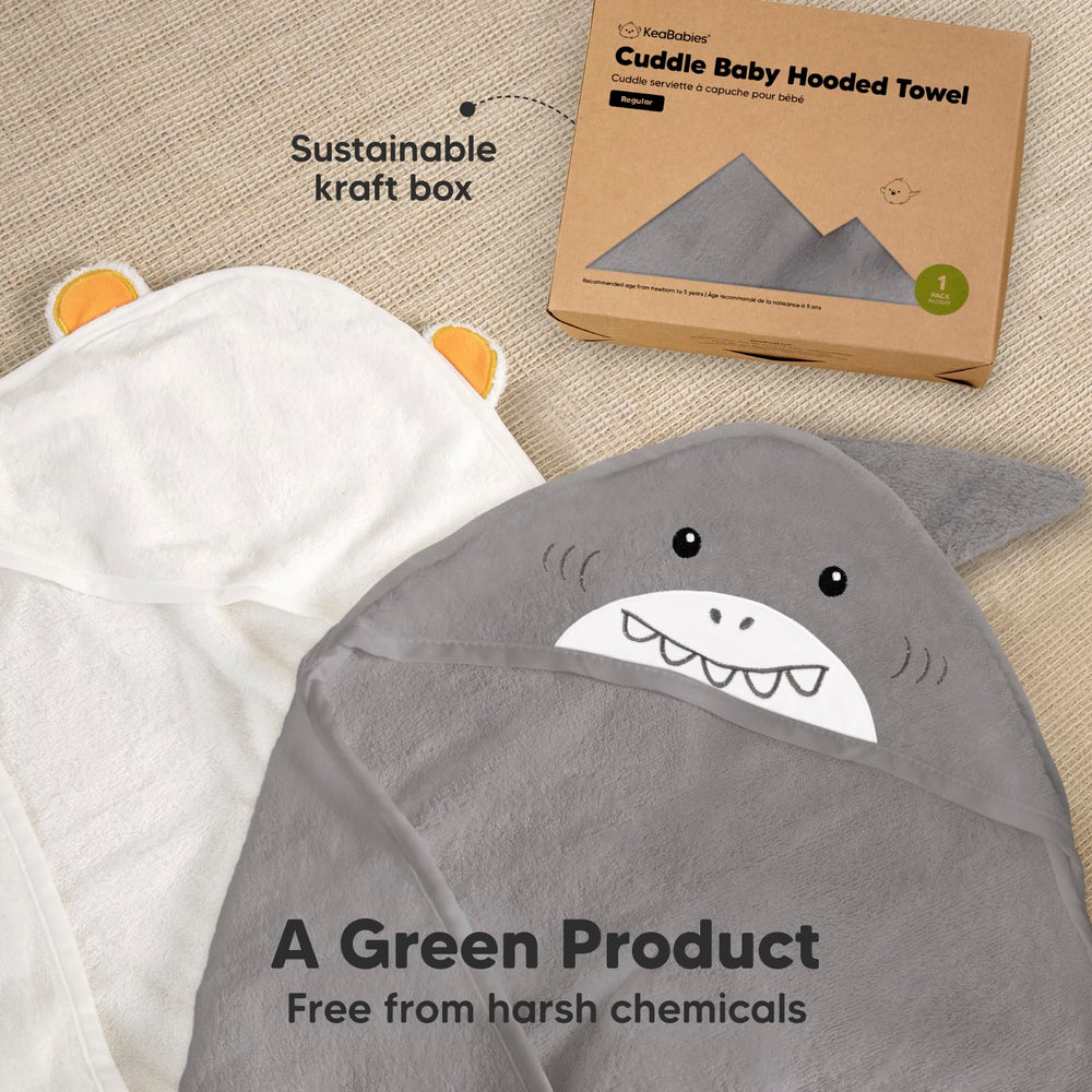 KeaBabies toddler-dry-time-bath-towel designed for growing kids