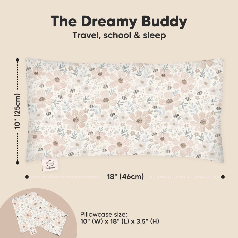 KeaBabies Toddler Pillow 10x18 travel-compact for on-the-go rests.