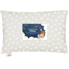 KeaBabies toddler pillow 13x18 Meadow closeup highlighting plush surface for comfort.