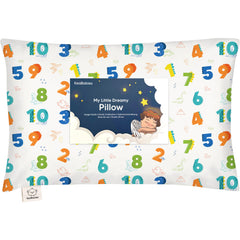 KeaBabies toddler pillow 13x18 with Dino123 cover provides ergonomic neck support.