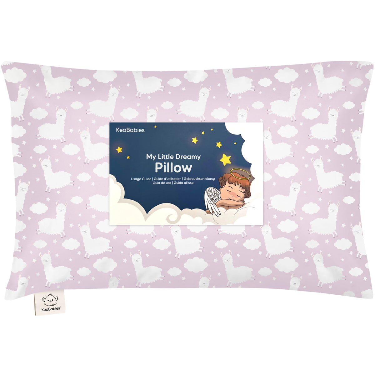 KeaBabies My Little Dreamy Toddler Pillow 13x18 ergonomic design supports neck alignment.