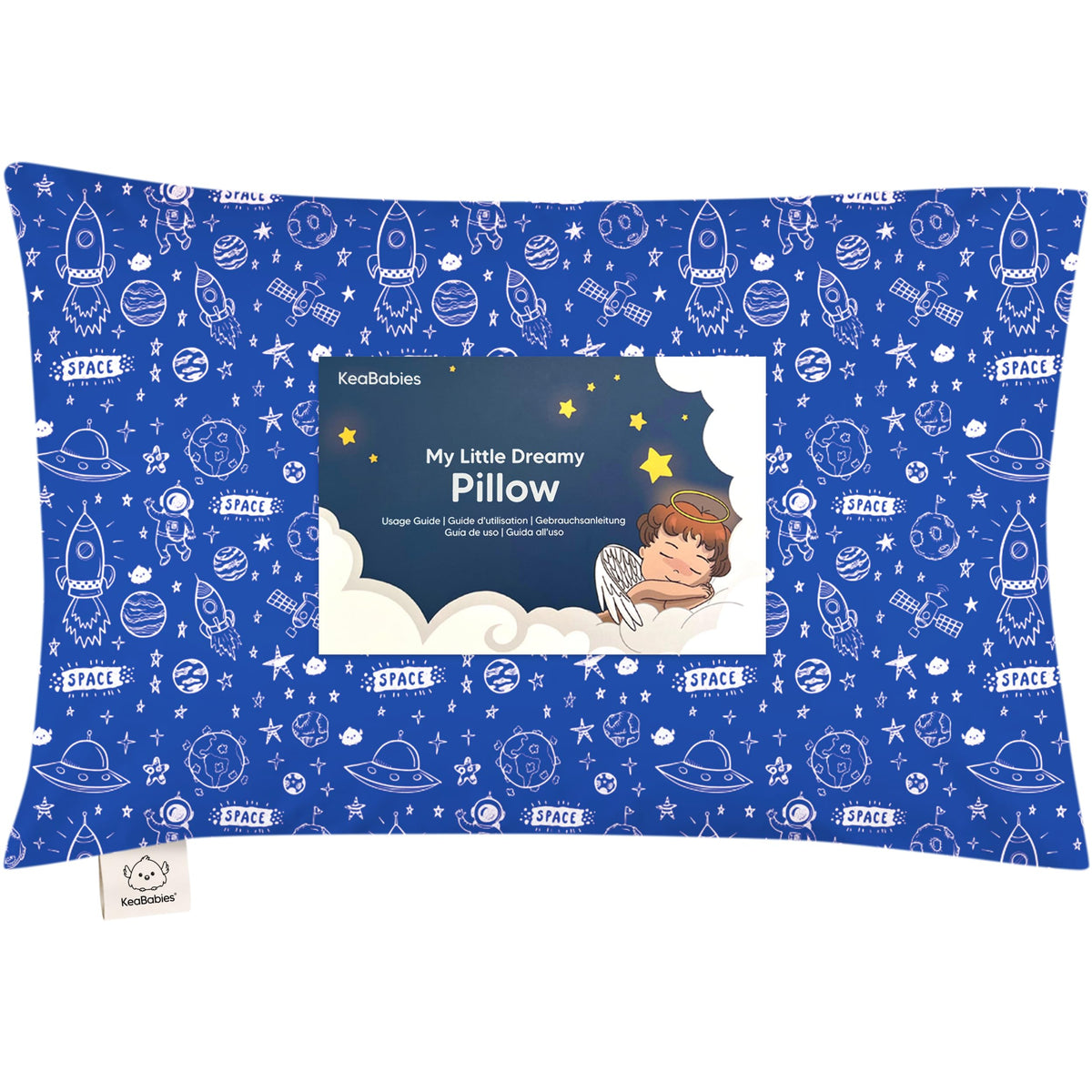KeaBabies toddler pillow 13x18 ergonomic design supports neck comfort during sleep