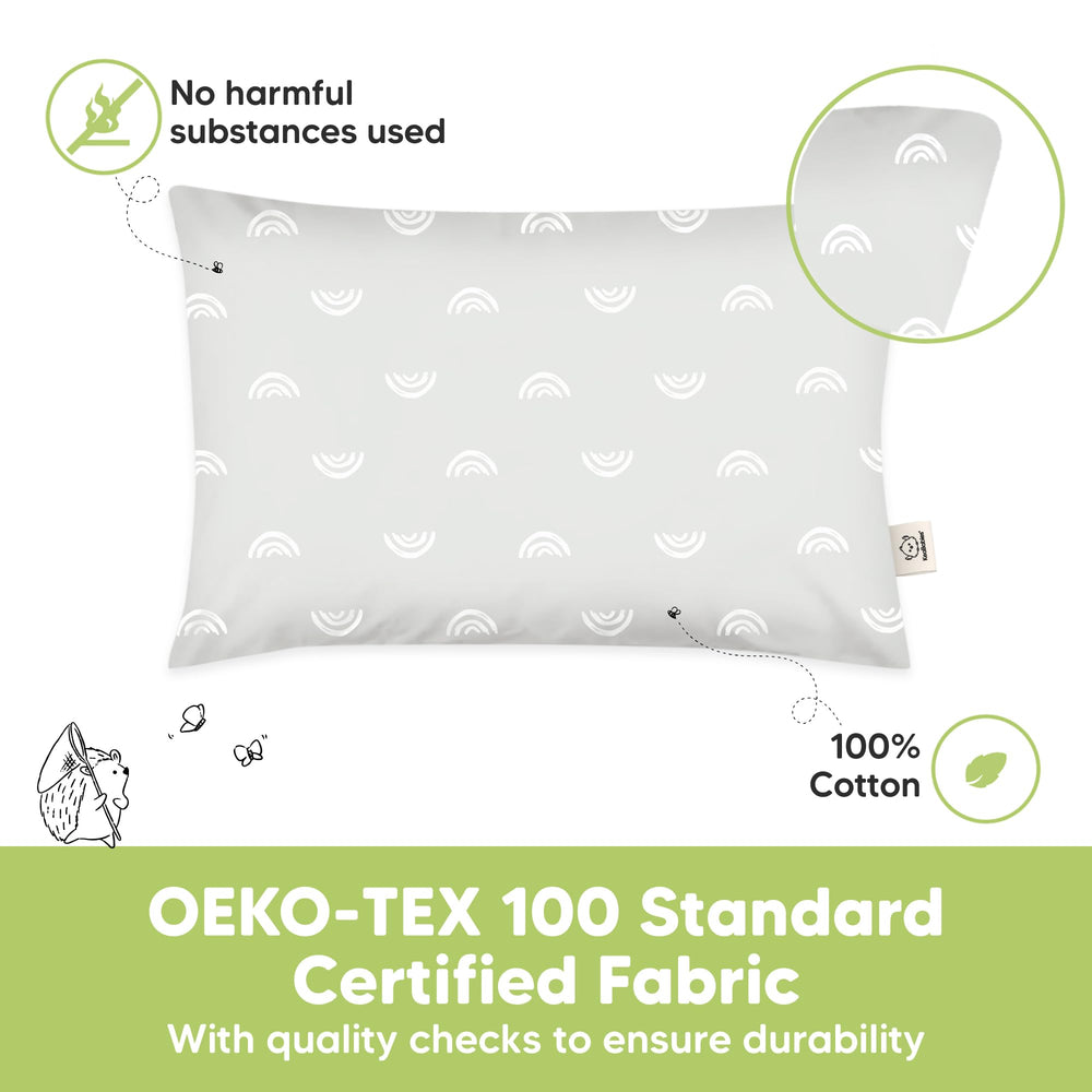 KeaBabies machine-washable toddler pillow stays fluffy after wash