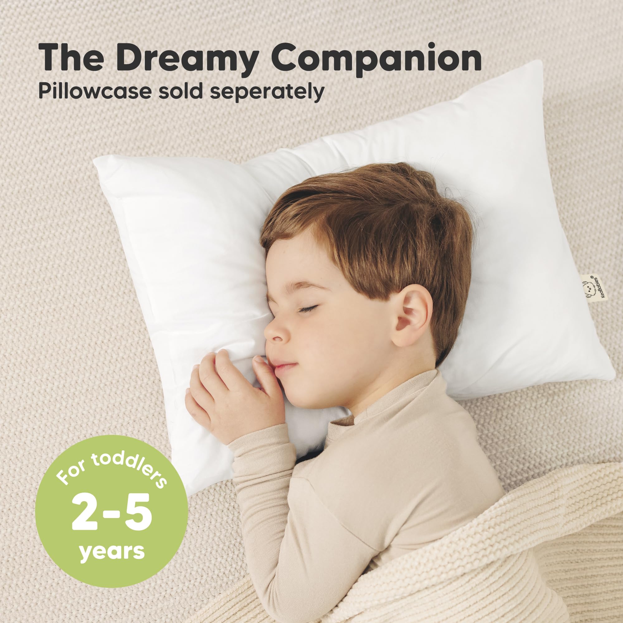 Two-pillow KeaBabies 13x18 pack ready for sleepovers