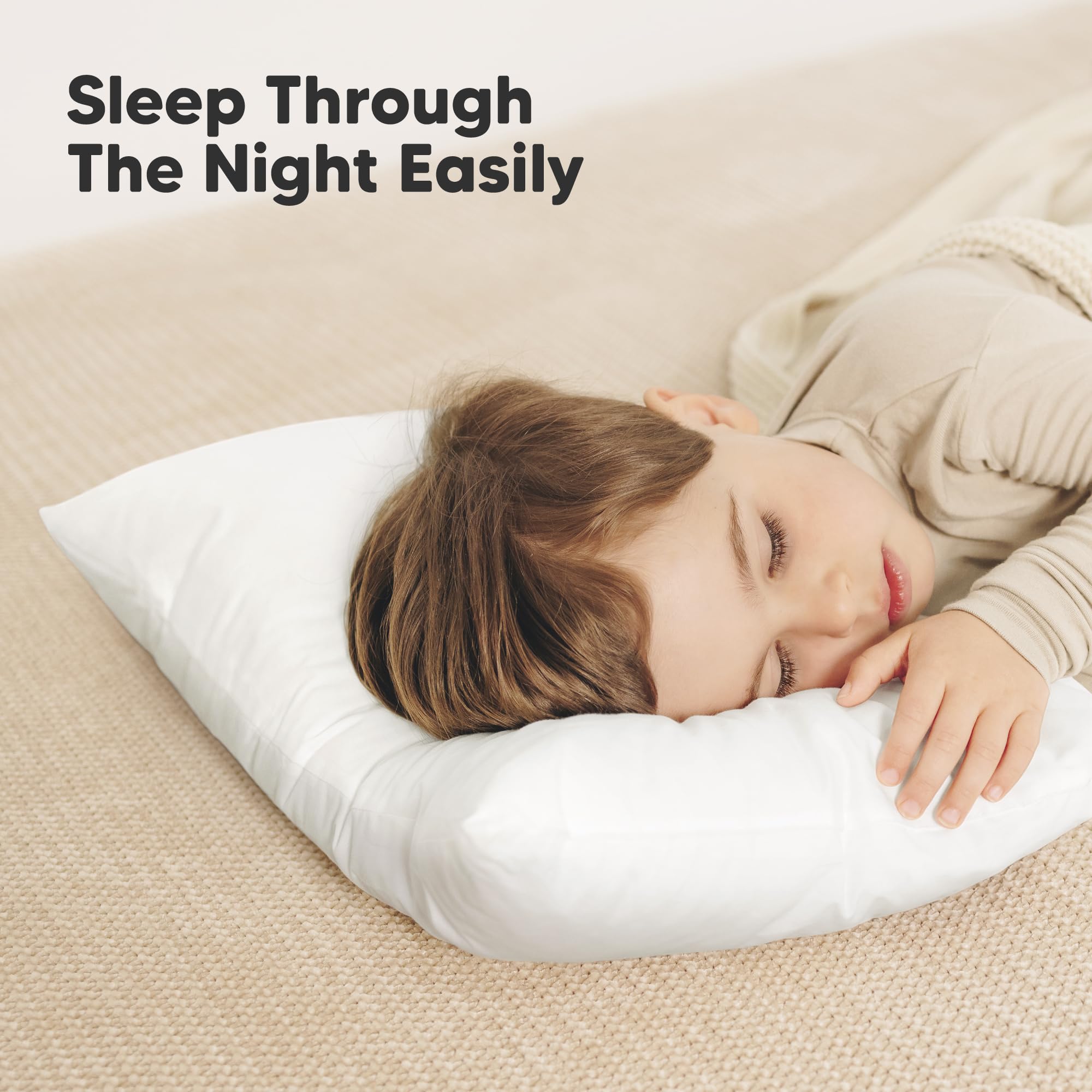 KeaBabies pillow vacuum-sealed packaging for compact travel storage