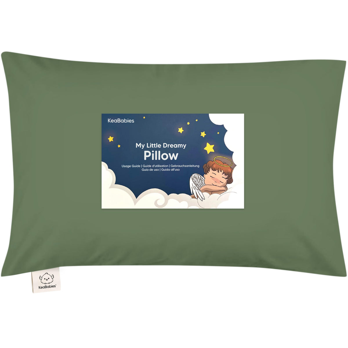 KeaBabies toddler pillow 13x18 demonstrates ergonomic neck support for calm sleep