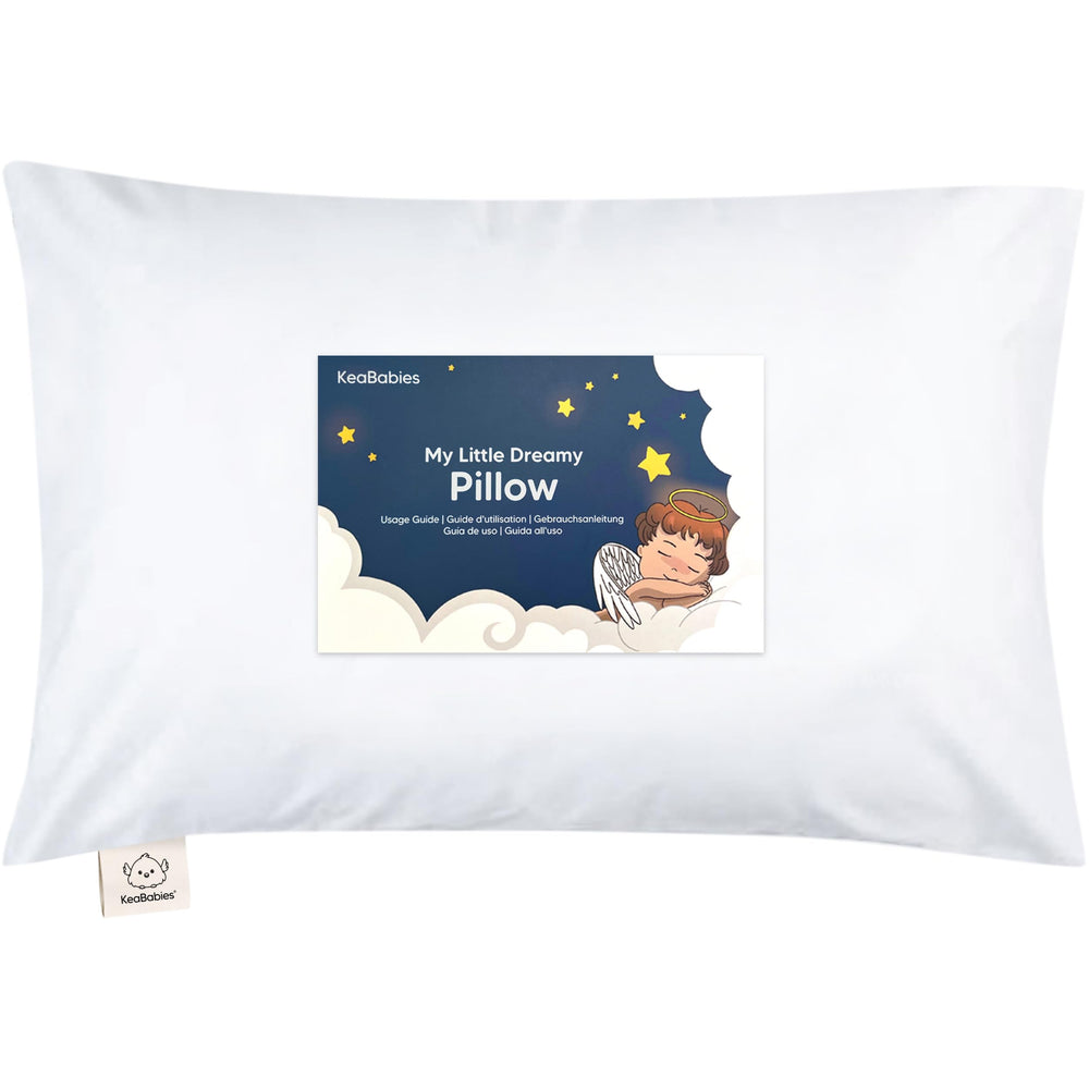 KeaBabies toddler pillow 13x18 provides ergonomic neck support for restful sleep.