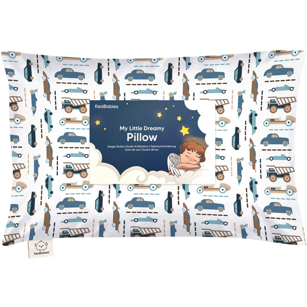 KeaBabies toddler pillow 13x18 ready for cozy sleep and travel.