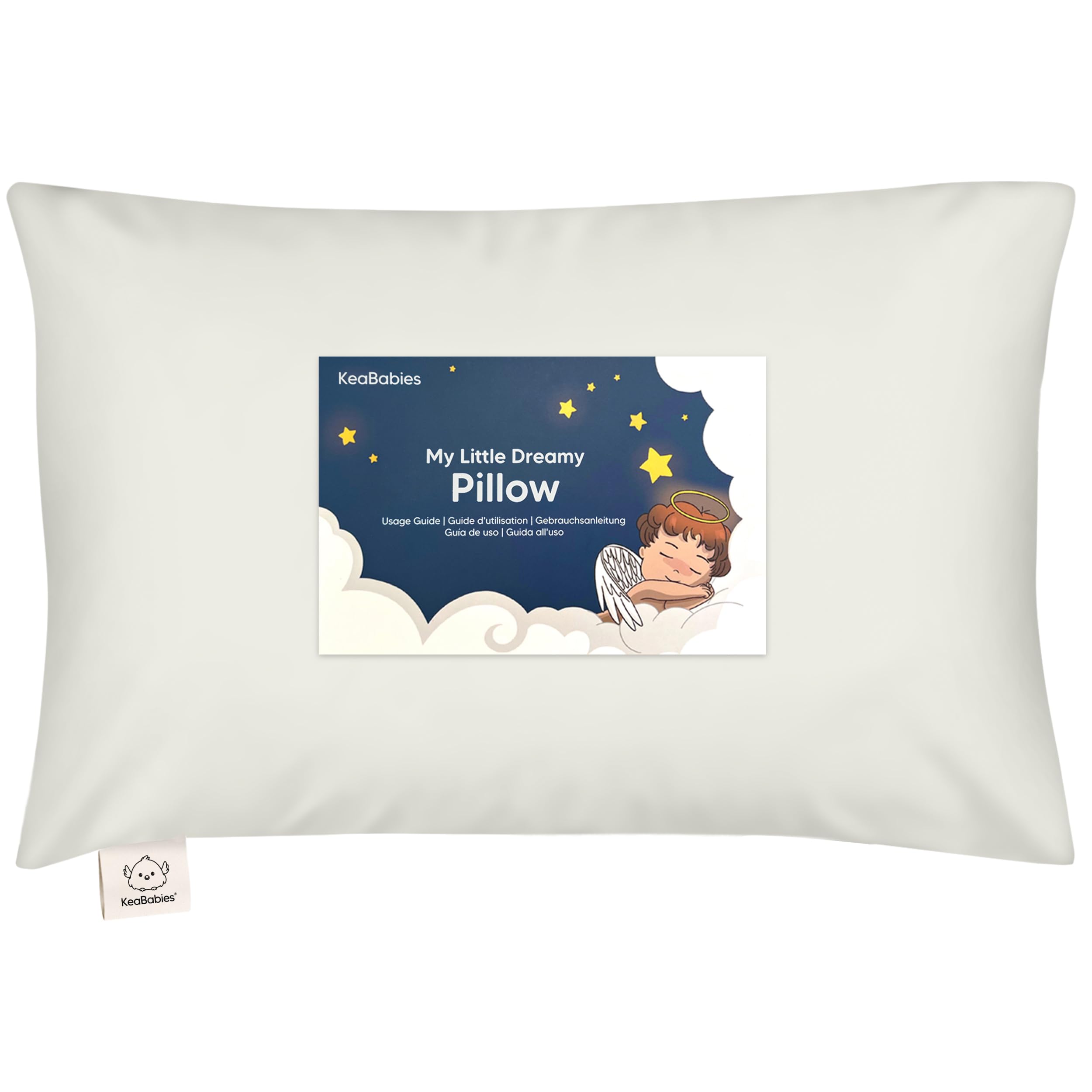 KeaBabies toddler pillow 13x18 with ergonomic sleep support