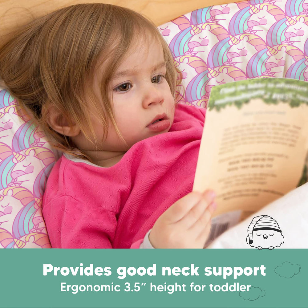 KeaBabies machine-washable toddler pillow simplifies post-ride cleaning.