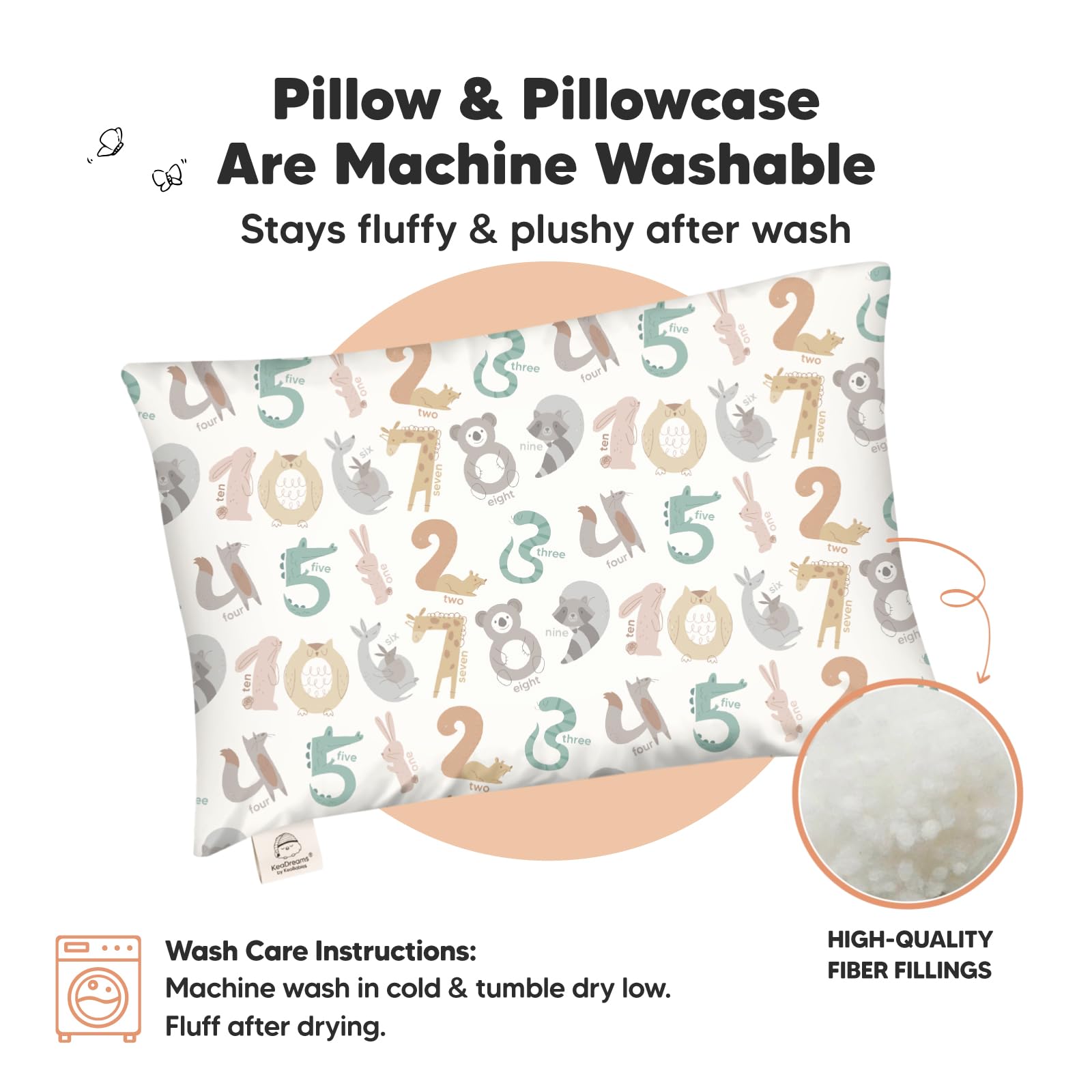 KeaBabies breathable organic cotton cover feels soft in every season.