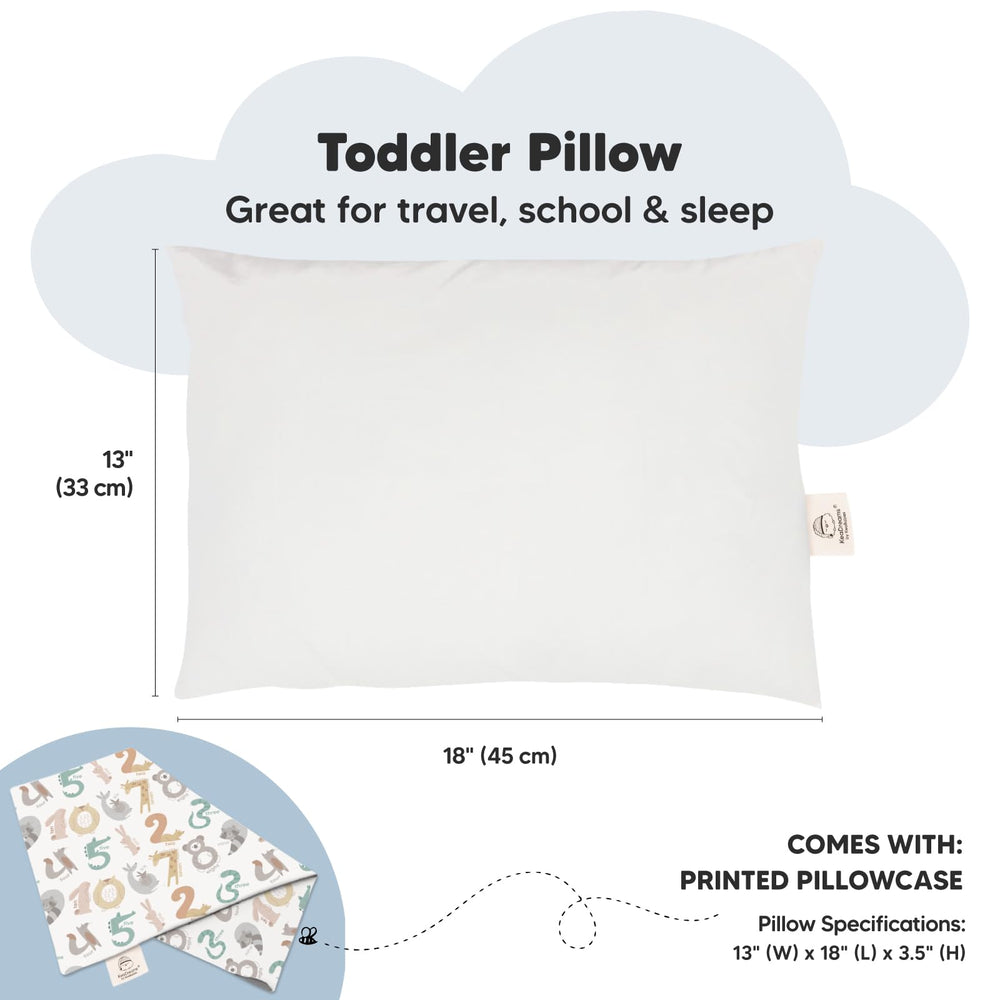 KeaBabies durable machine-washable pillow keeps fluff and freshness after washes.