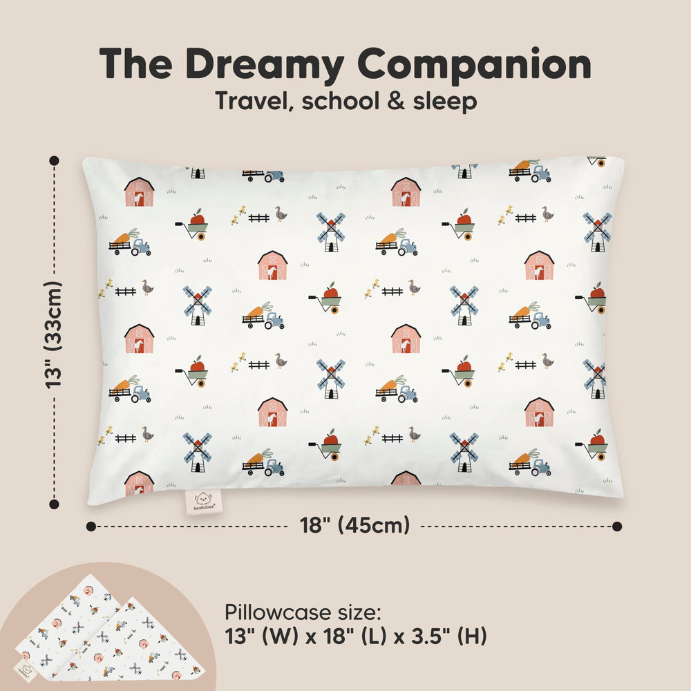 KeaBabies toddler pillow durability and machine-washable fill keep cleaning quick