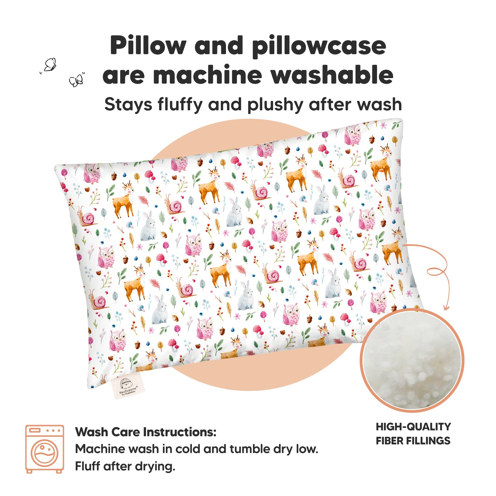 KeaBabies Forestland on-the-go use image depicts cozy nap time on the sofa.