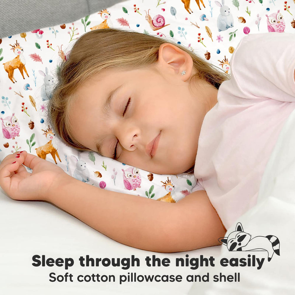 KeaBabies Forestland posture-friendly design highlights neck support and balanced loft.