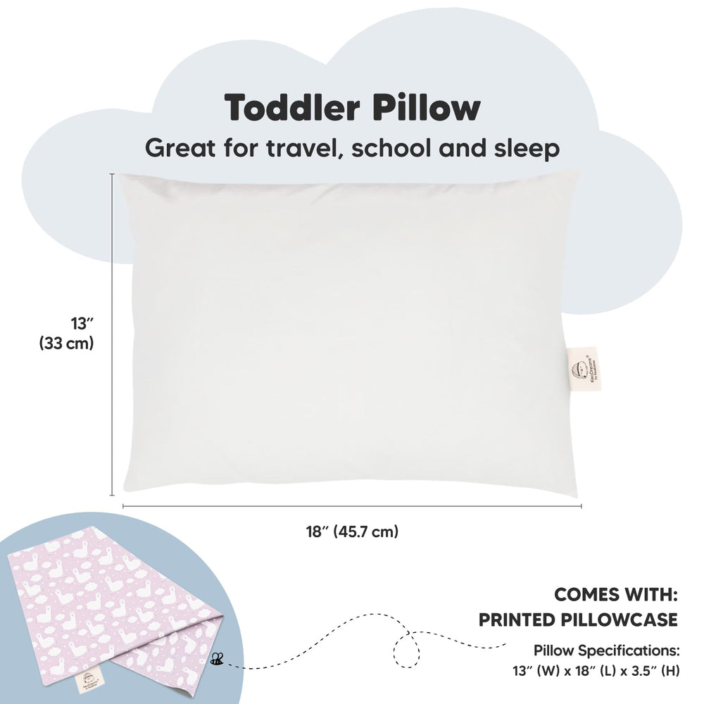 KeaBabies My Little Dreamy Toddler Pillow machine washable for easy cleaning.