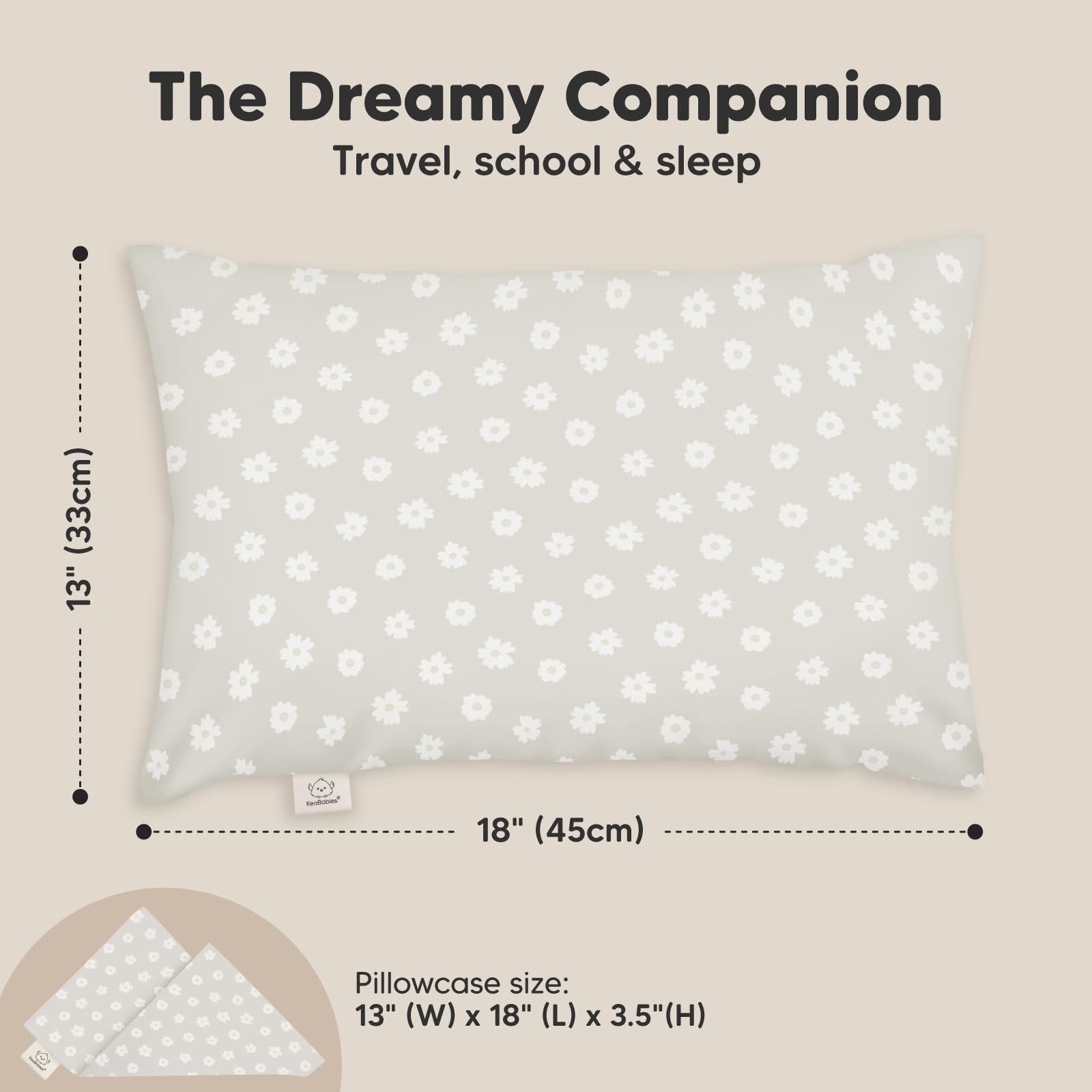 KeaBabies Meadow breathable fabric demonstrates all-season toddler comfort.