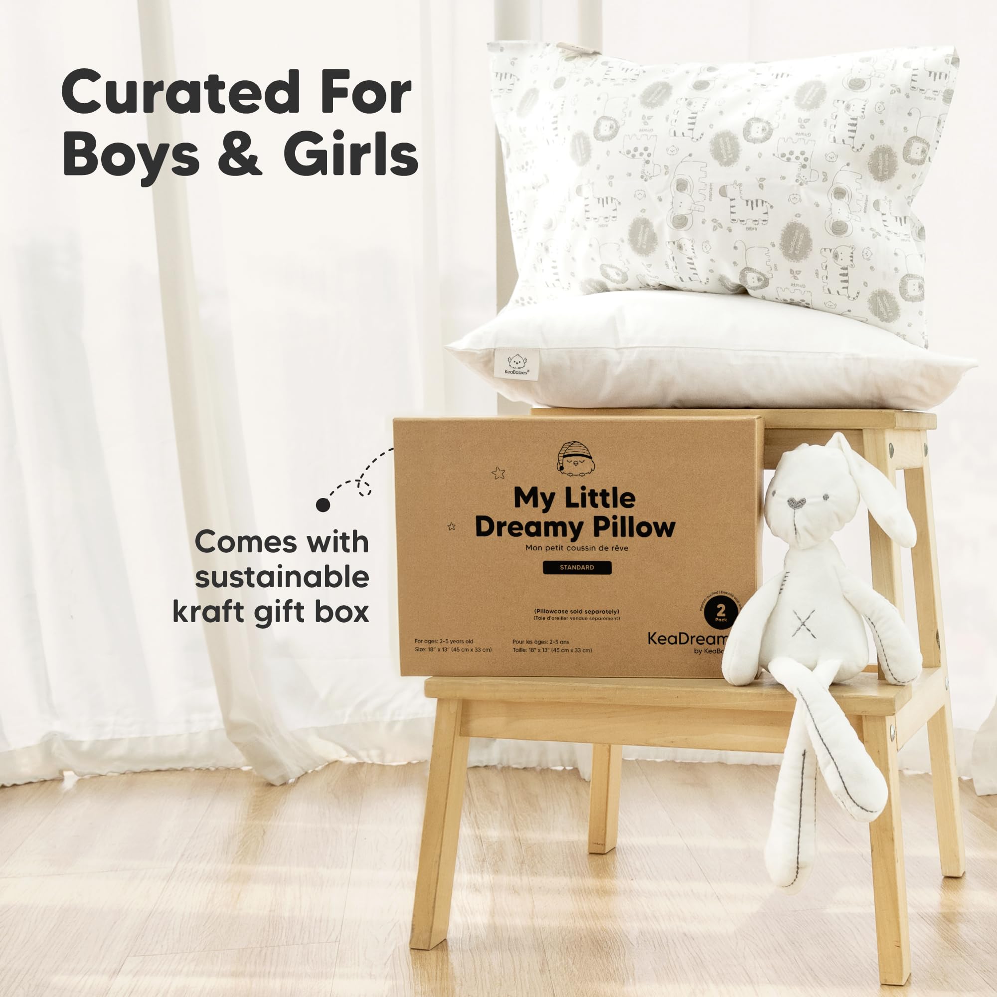 KeaBabies pillowcase-sold-separately accessory option keeps customization options.