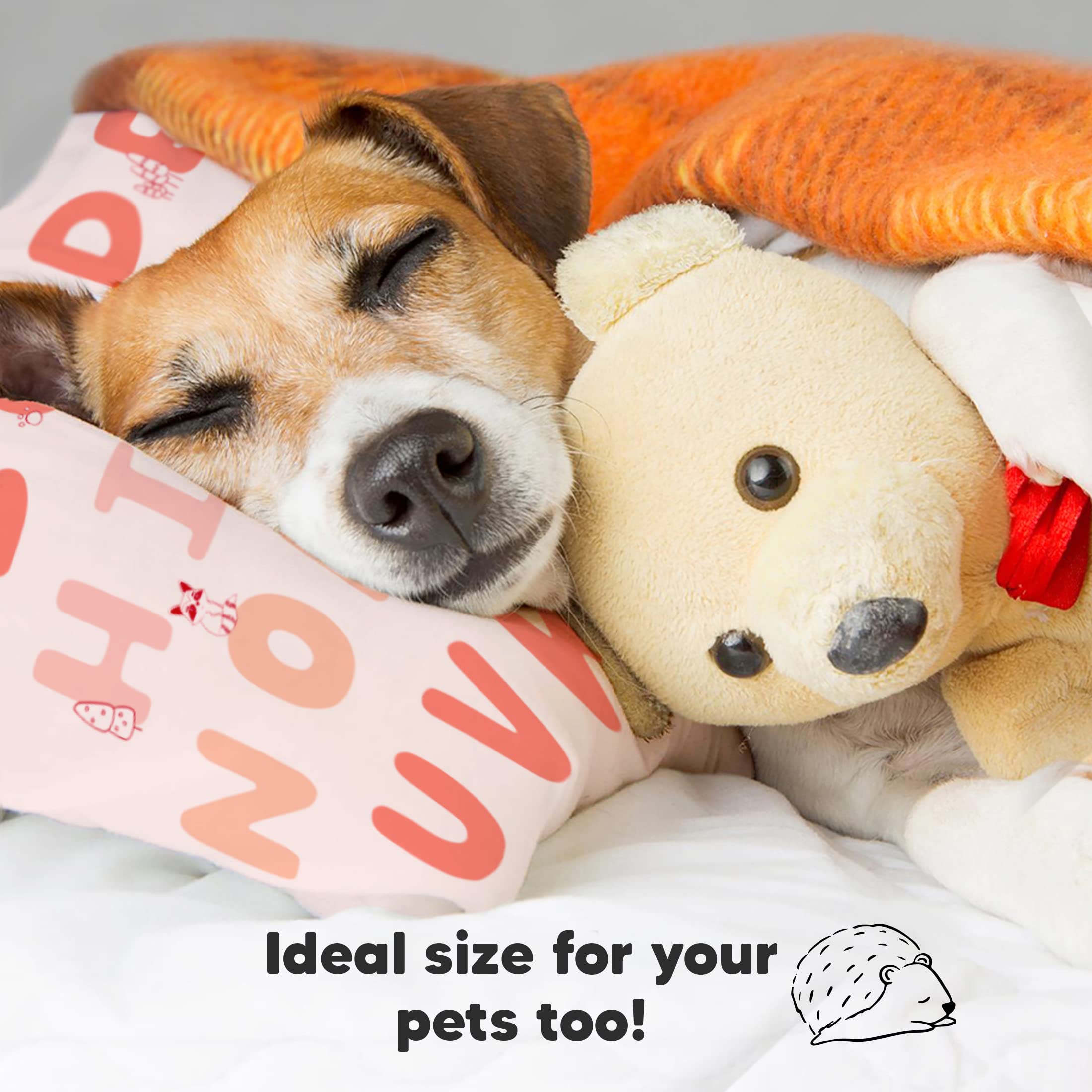 KeaBabies compact pillow in case illustrates space-saving storage.