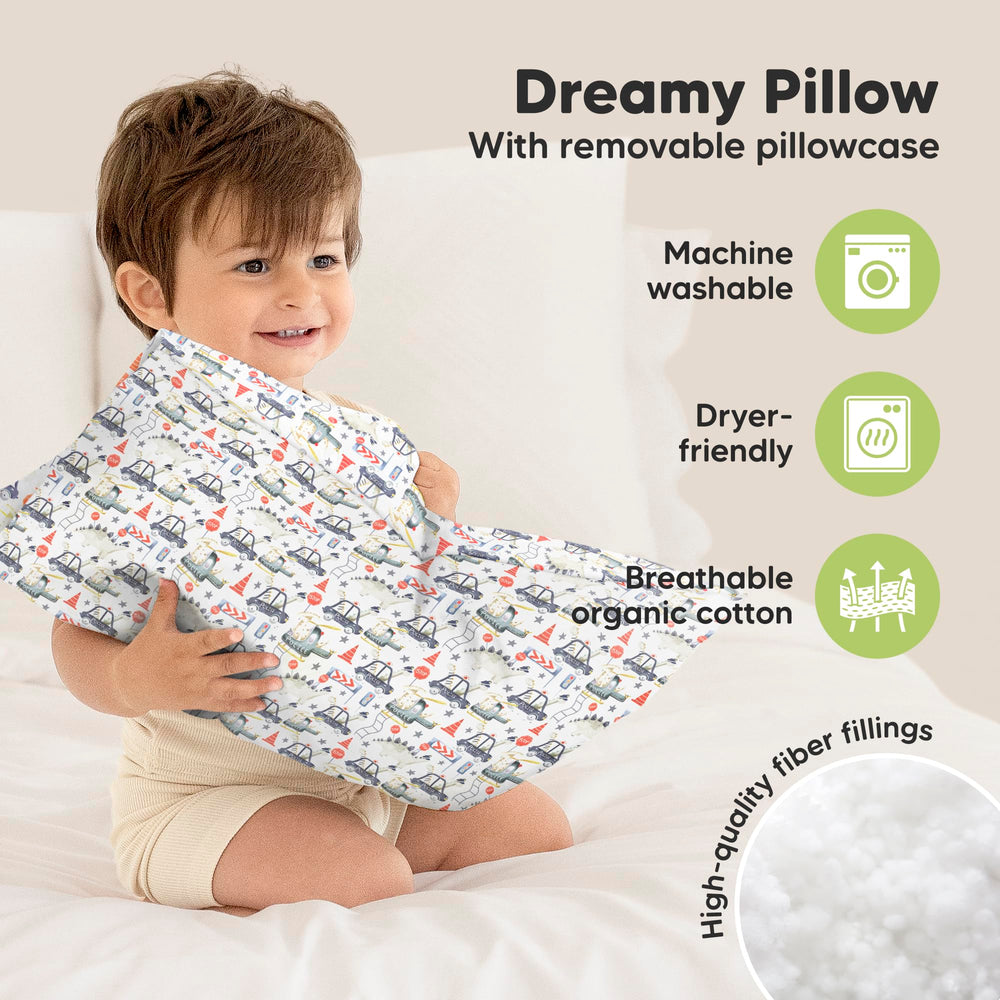 KeaBabies travel-nap-ready toddler pillow compact for car trips